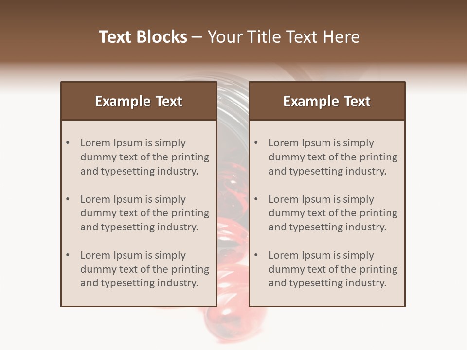 Bottle Isolated Sickness PowerPoint Template