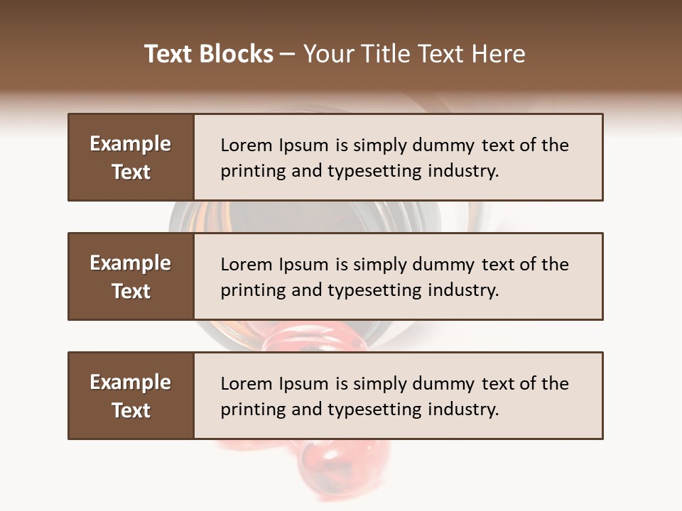 Bottle Isolated Sickness PowerPoint Template