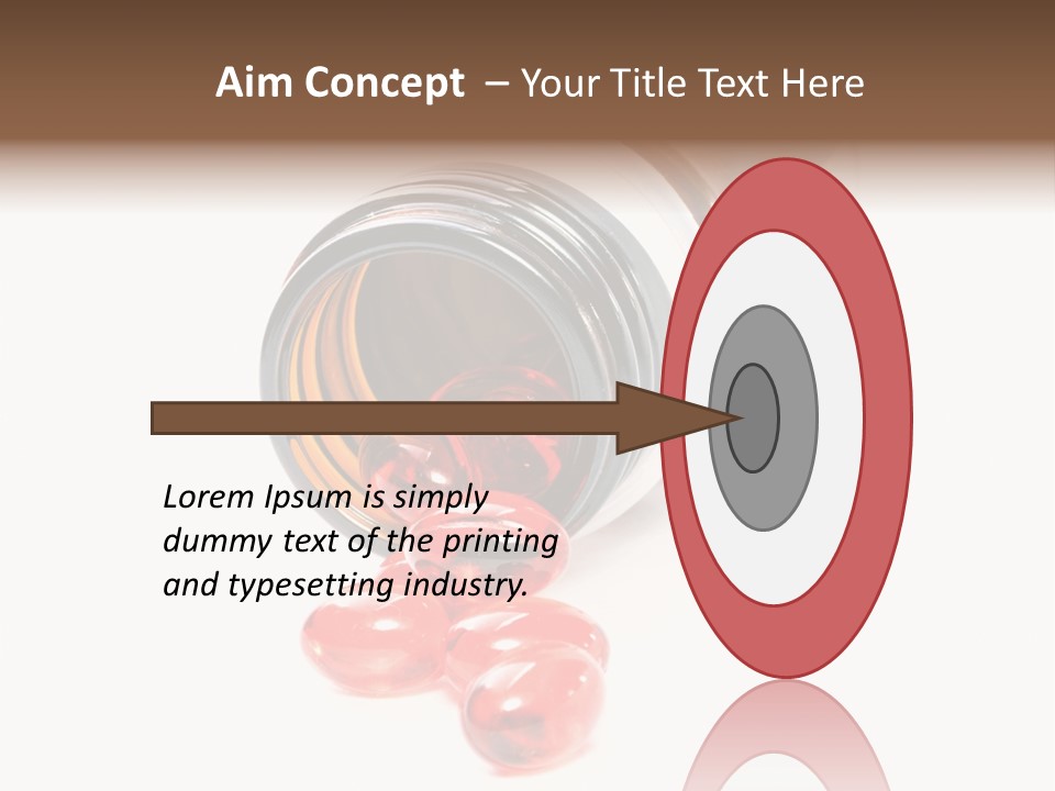 Bottle Isolated Sickness PowerPoint Template