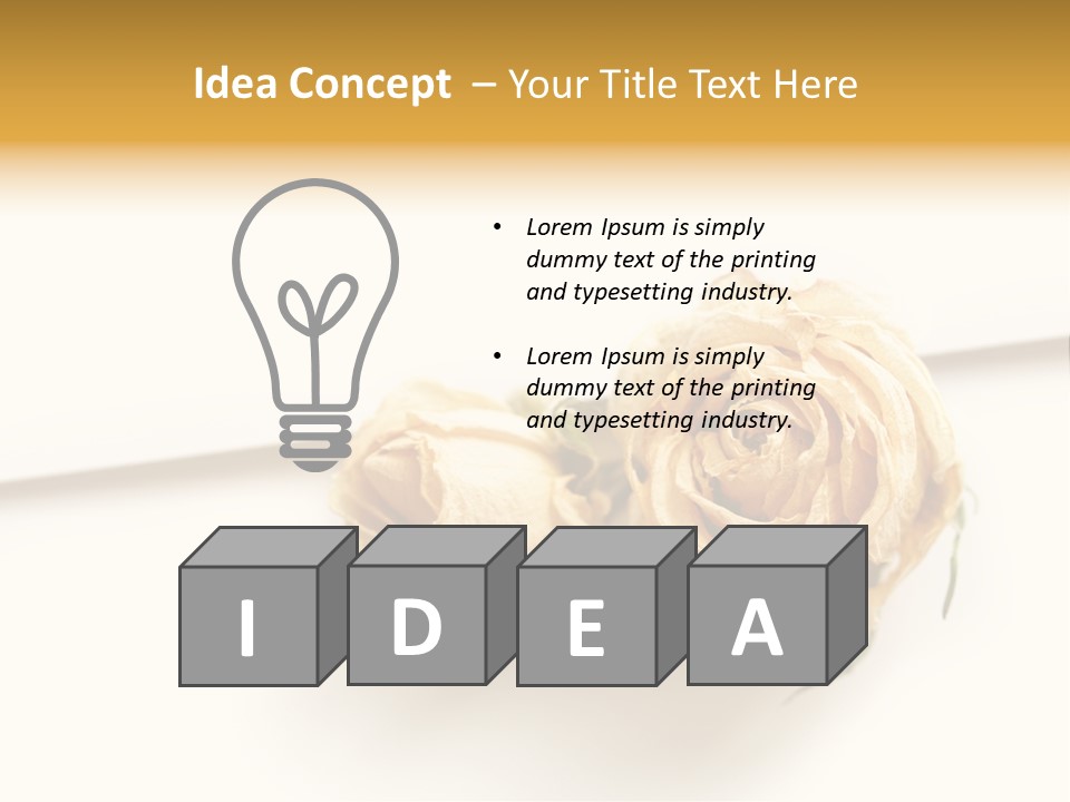 Background Floral Day PowerPoint Template