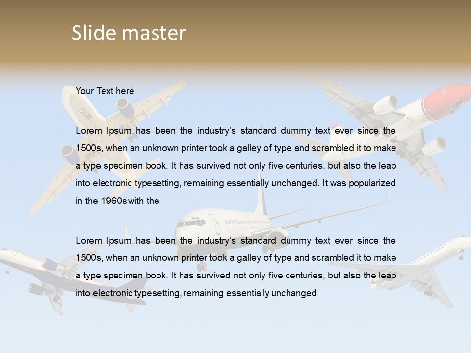 Airport Big Take PowerPoint Template