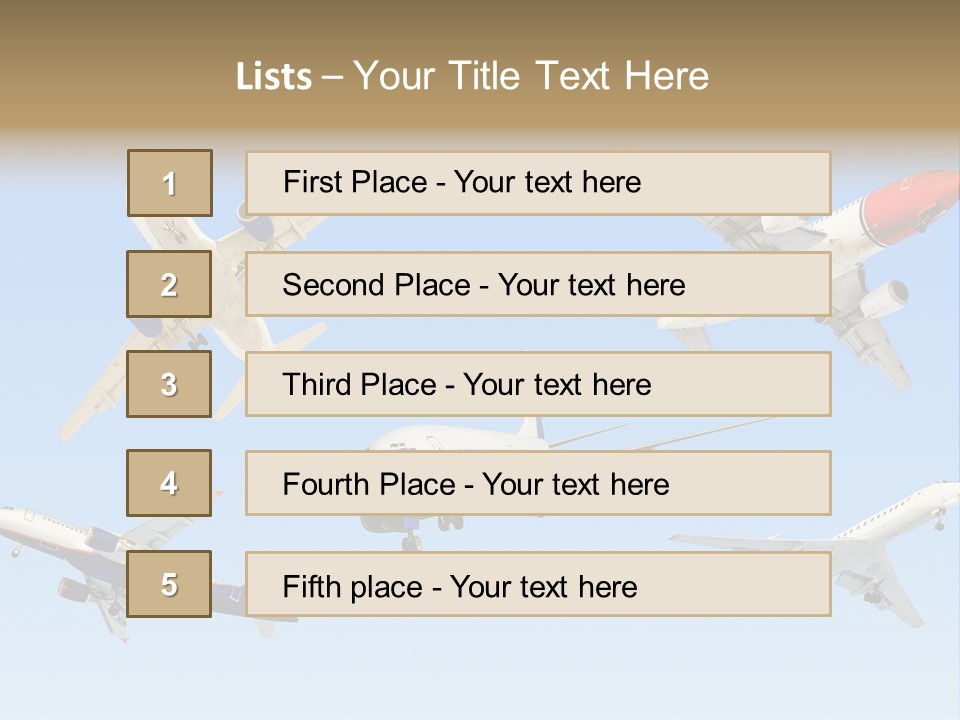 Airport Big Take PowerPoint Template