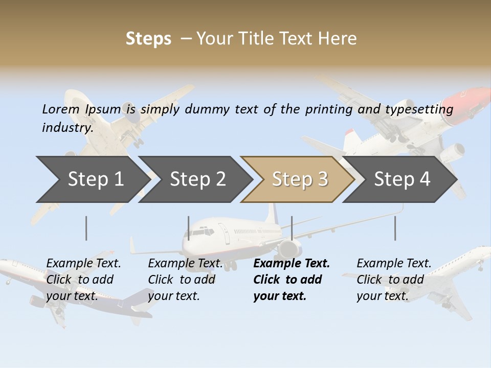 Airport Big Take PowerPoint Template