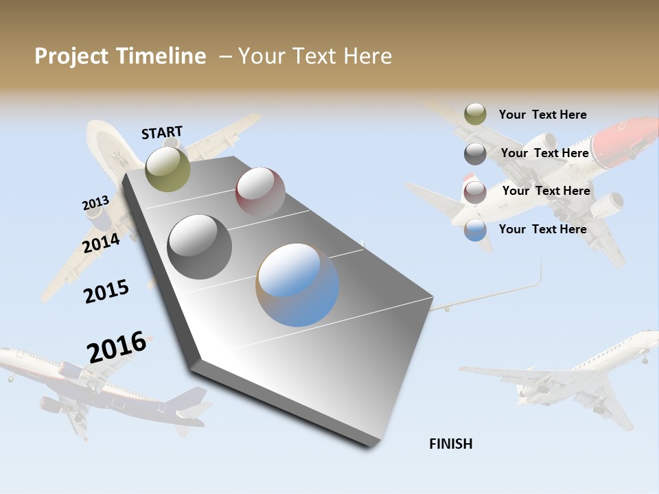 Airport Big Take PowerPoint Template
