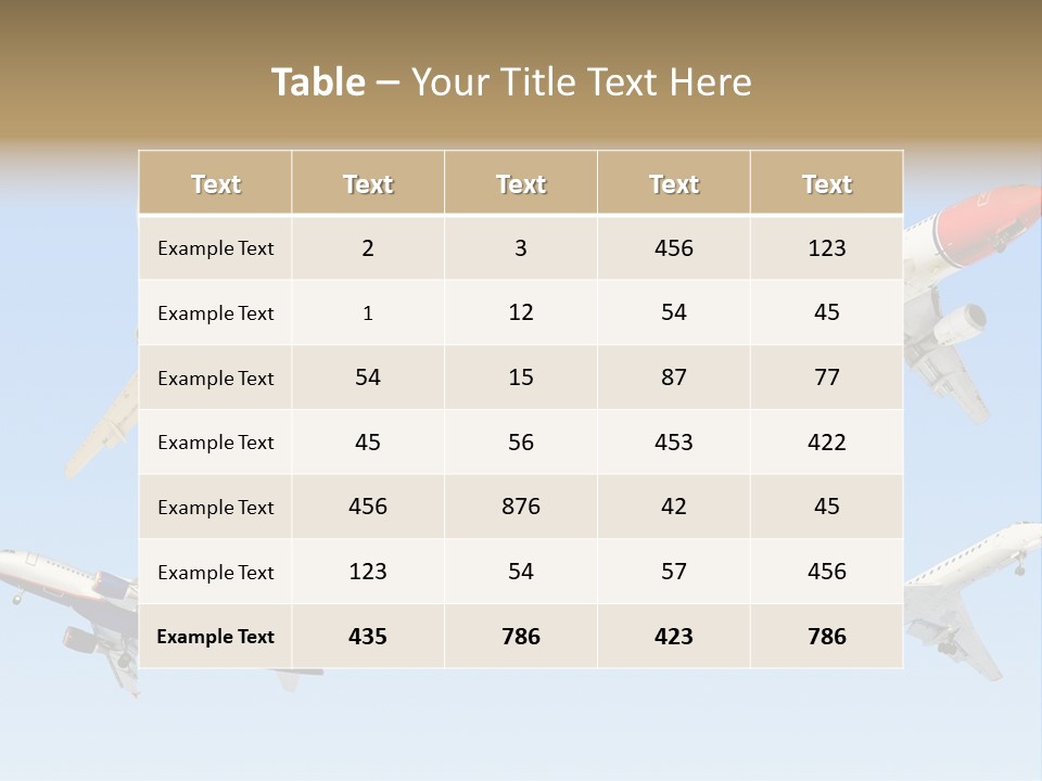 Airport Big Take PowerPoint Template