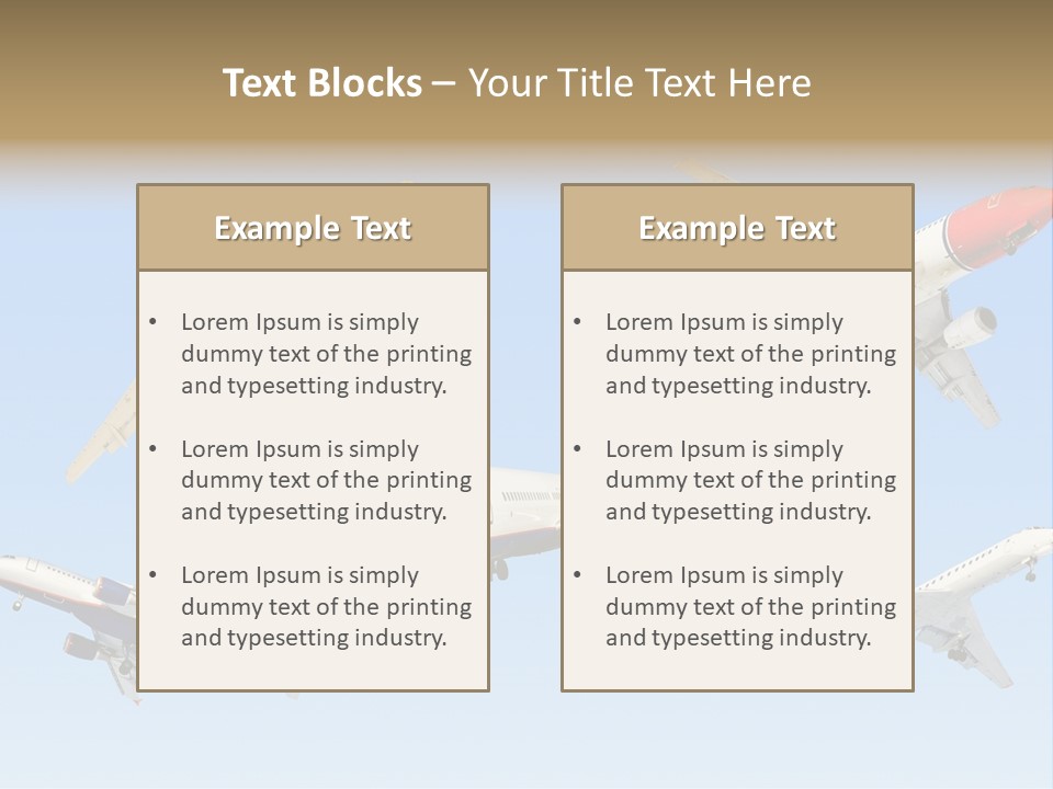 Airport Big Take PowerPoint Template