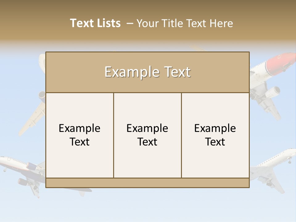 Airport Big Take PowerPoint Template