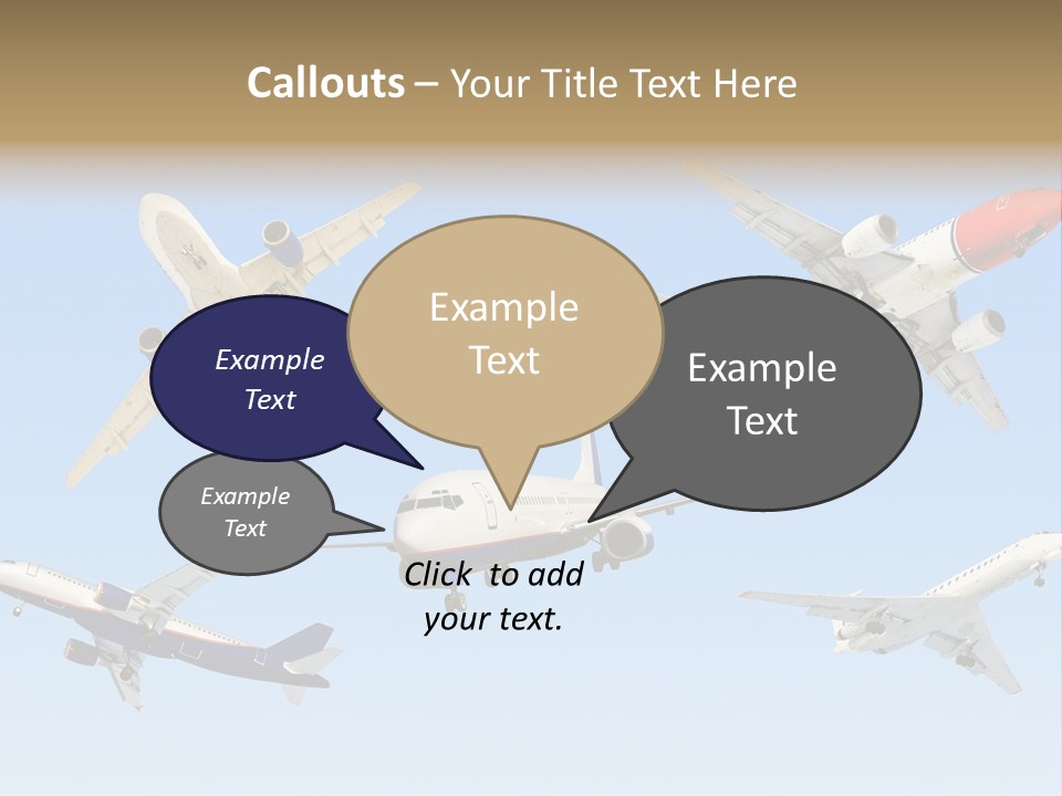 Airport Big Take PowerPoint Template
