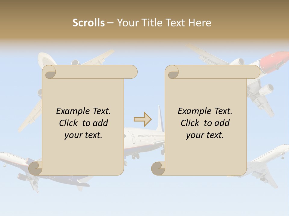 Airport Big Take PowerPoint Template