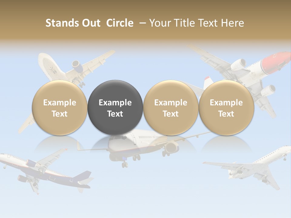 Airport Big Take PowerPoint Template
