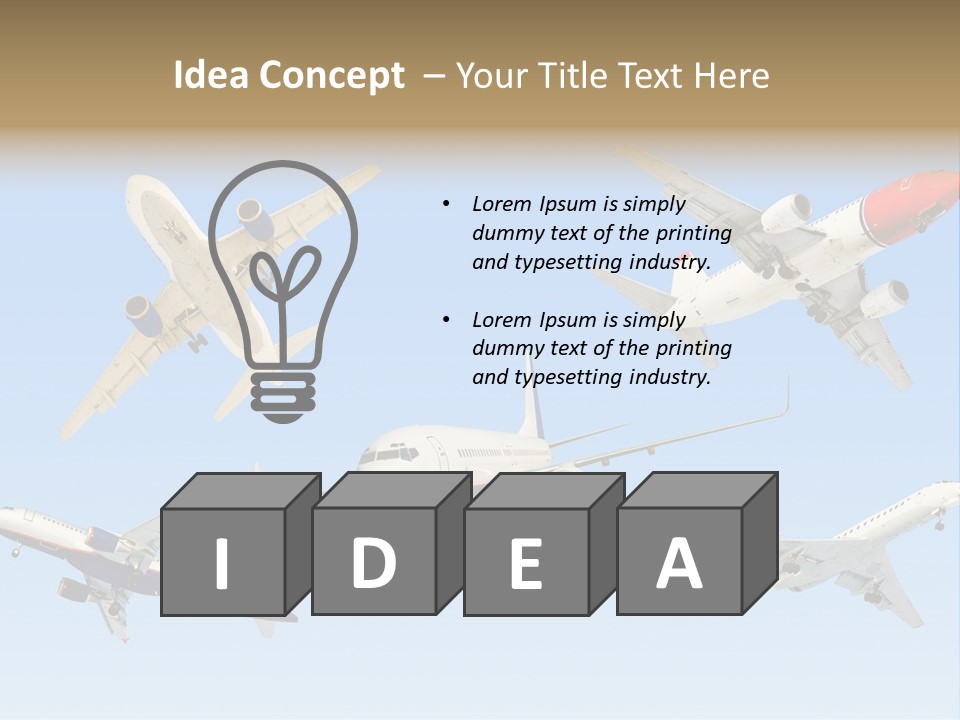 Airport Big Take PowerPoint Template