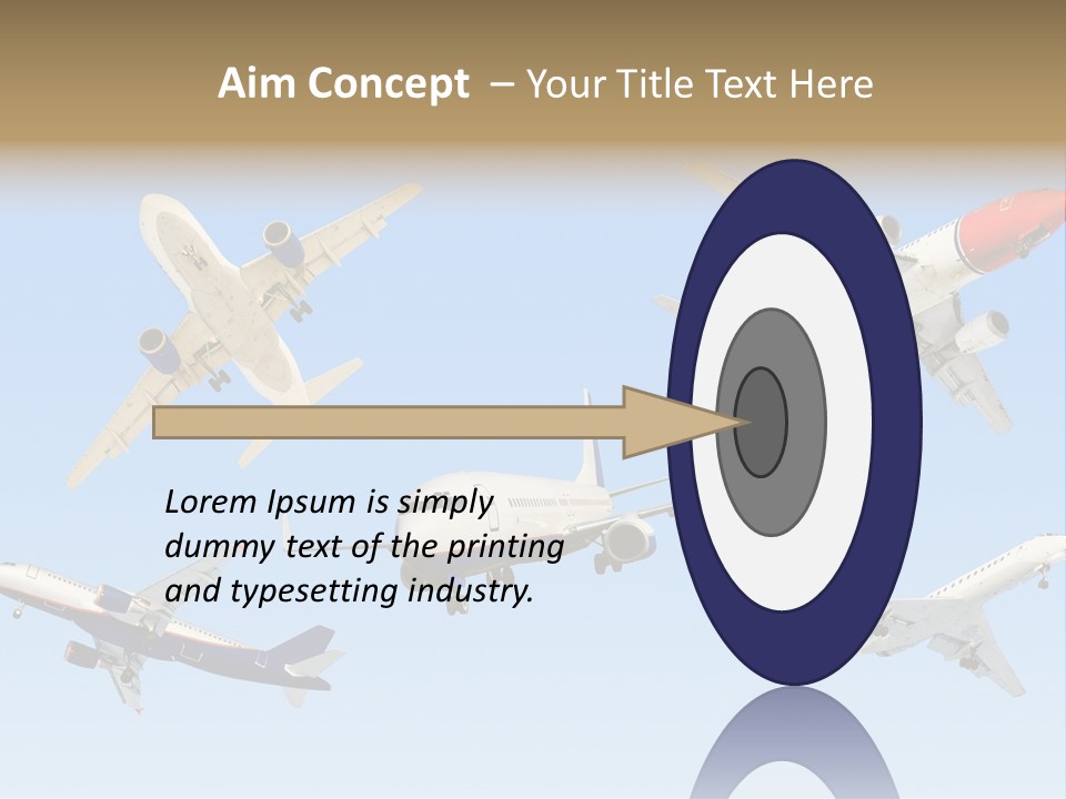 Airport Big Take PowerPoint Template