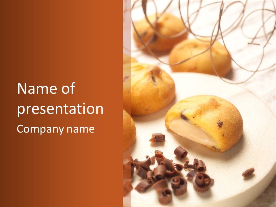 Baked Sweet Fruit PowerPoint Template