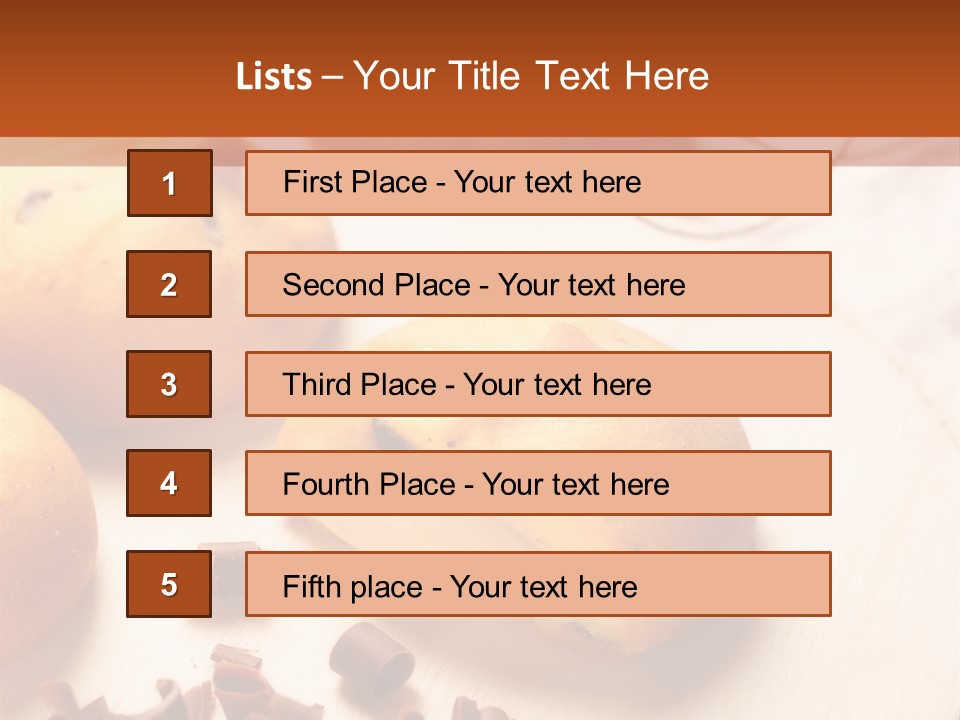 Baked Sweet Fruit PowerPoint Template