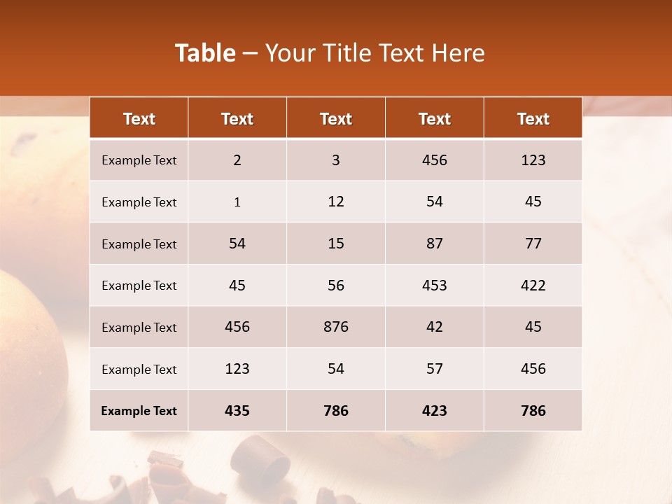 Baked Sweet Fruit PowerPoint Template
