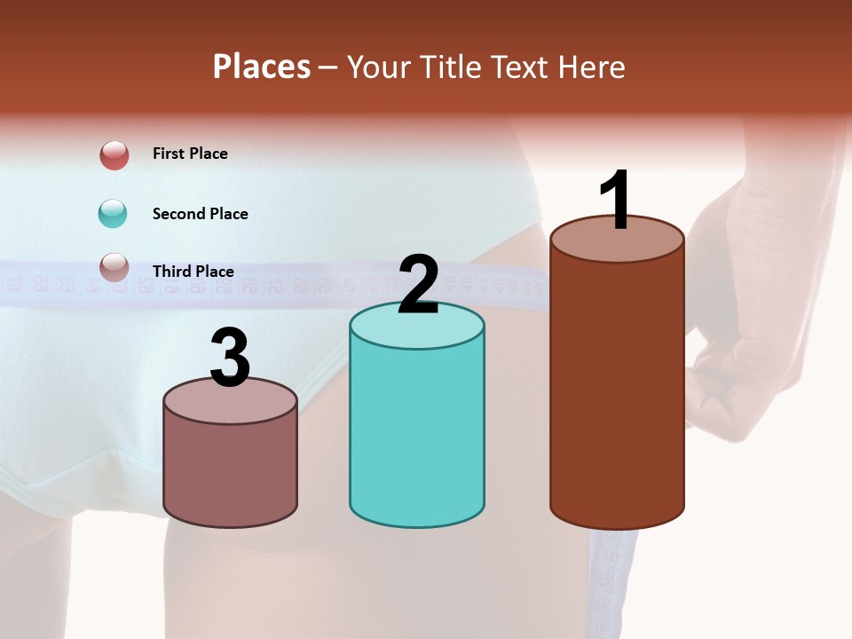Rear Measurement Underwear PowerPoint Template