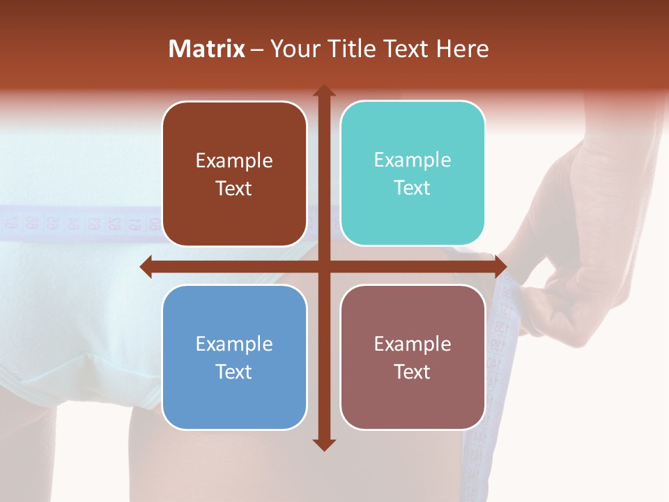 Rear Measurement Underwear PowerPoint Template