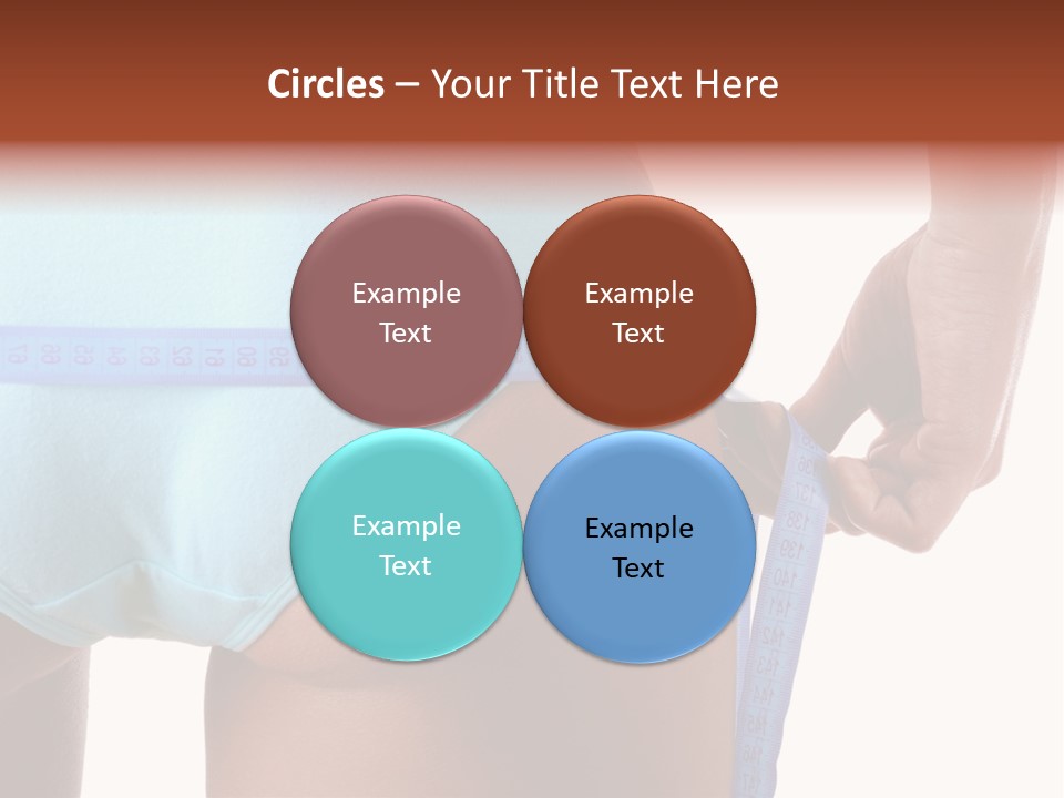 Rear Measurement Underwear PowerPoint Template