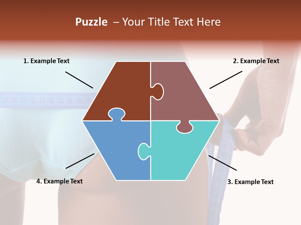 Rear Measurement Underwear PowerPoint Template