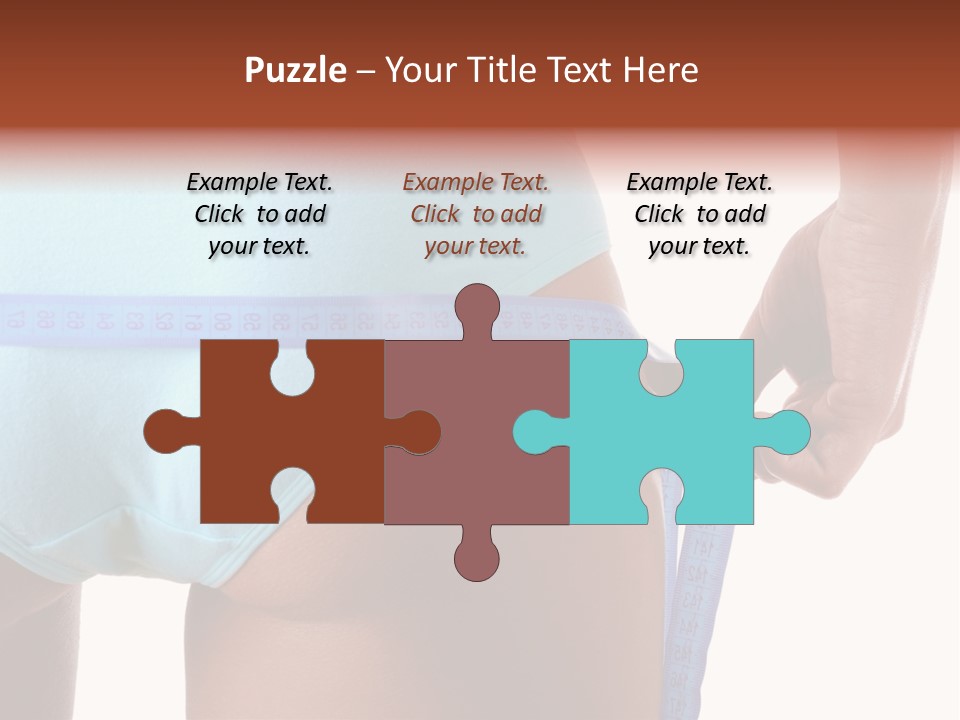 Rear Measurement Underwear PowerPoint Template