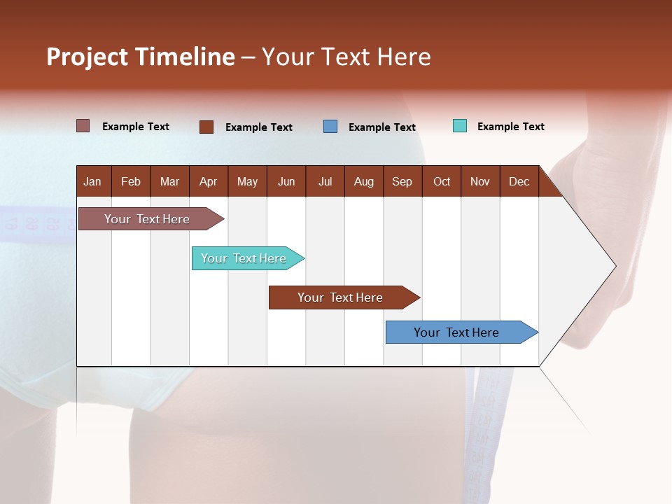 Rear Measurement Underwear PowerPoint Template