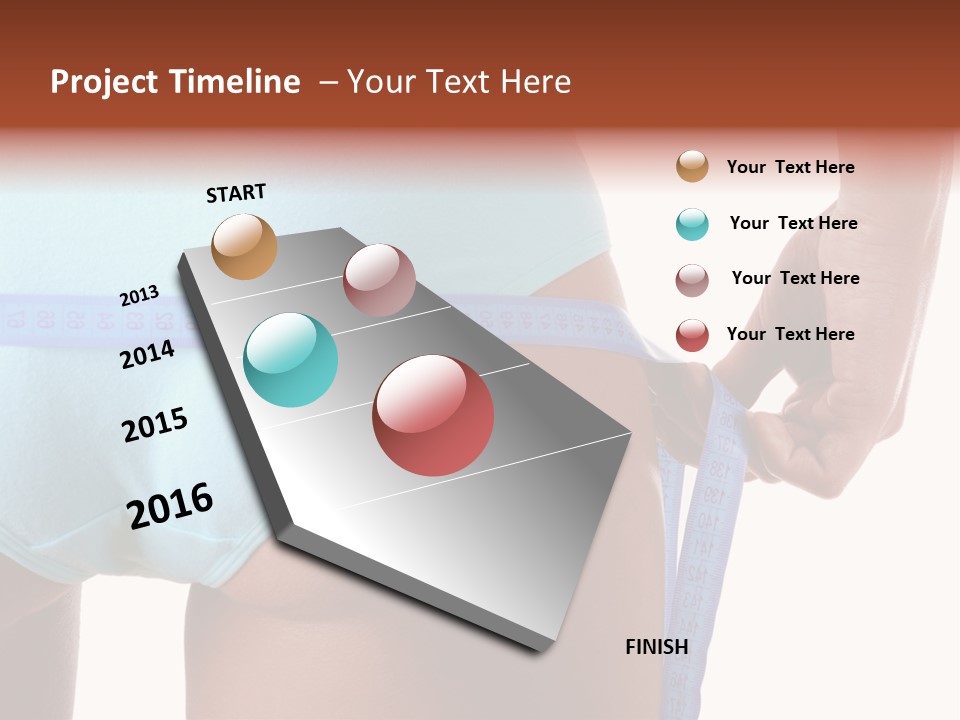 Rear Measurement Underwear PowerPoint Template