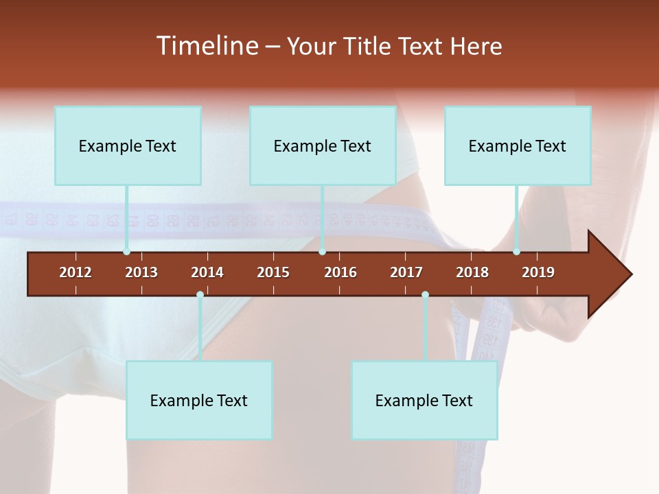 Rear Measurement Underwear PowerPoint Template