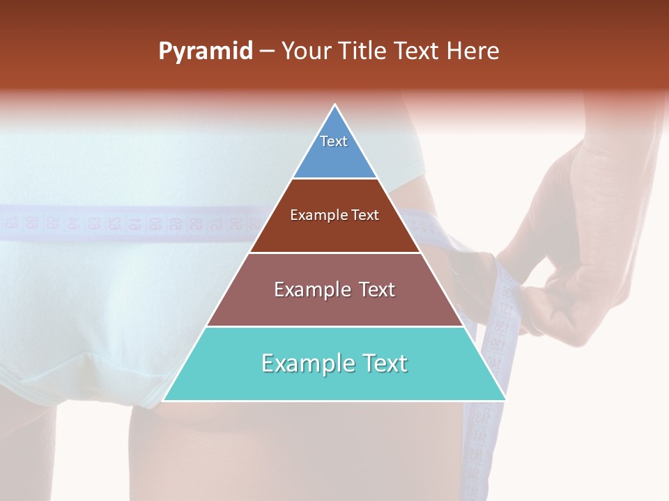 Rear Measurement Underwear PowerPoint Template