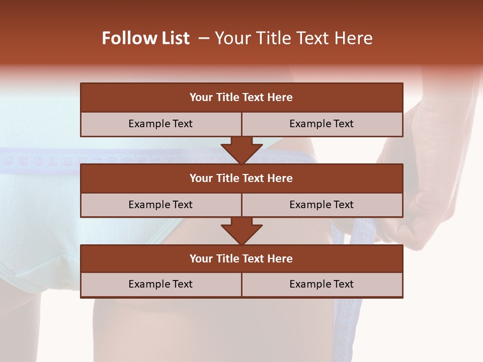 Rear Measurement Underwear PowerPoint Template