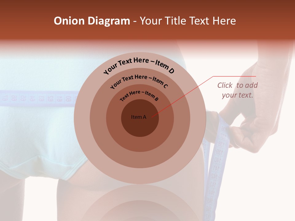 Rear Measurement Underwear PowerPoint Template