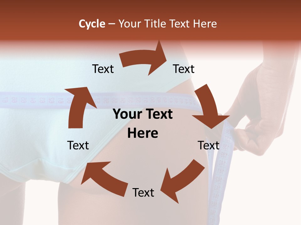 Rear Measurement Underwear PowerPoint Template