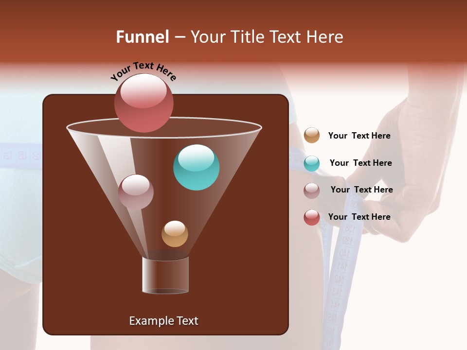 Rear Measurement Underwear PowerPoint Template