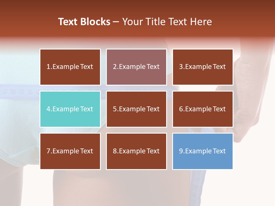 Rear Measurement Underwear PowerPoint Template