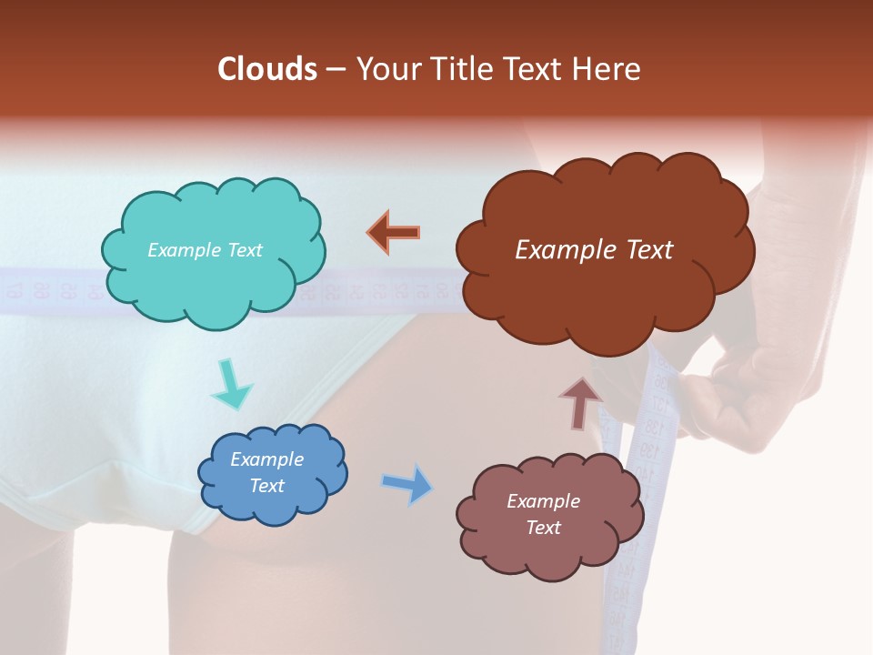 Rear Measurement Underwear PowerPoint Template