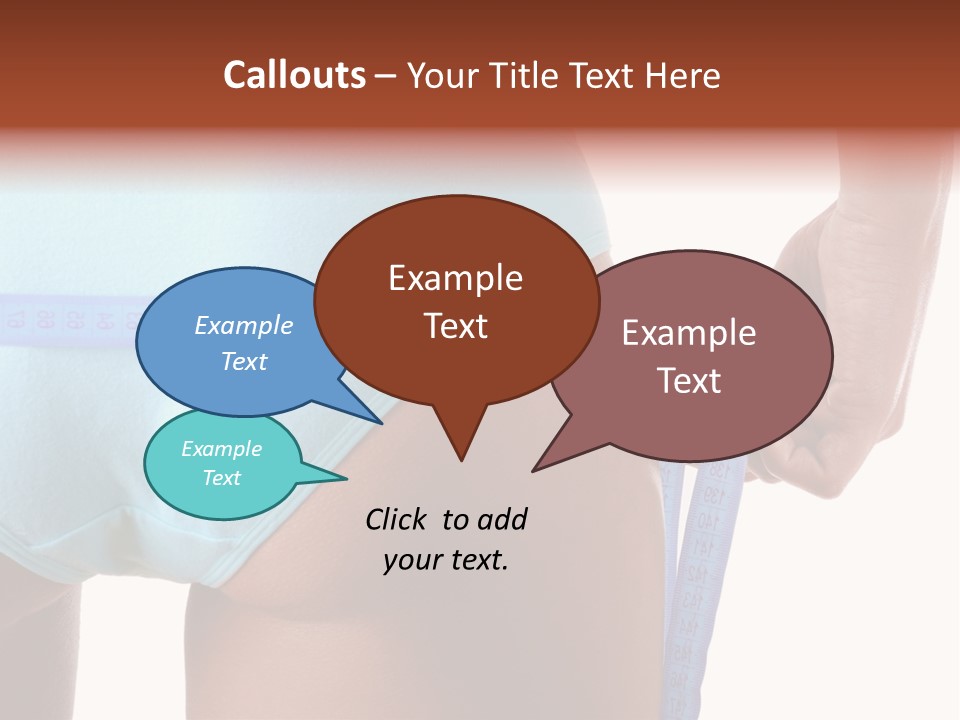 Rear Measurement Underwear PowerPoint Template