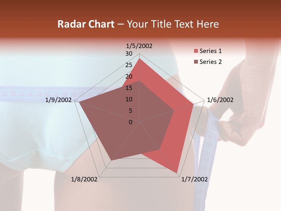 Rear Measurement Underwear PowerPoint Template