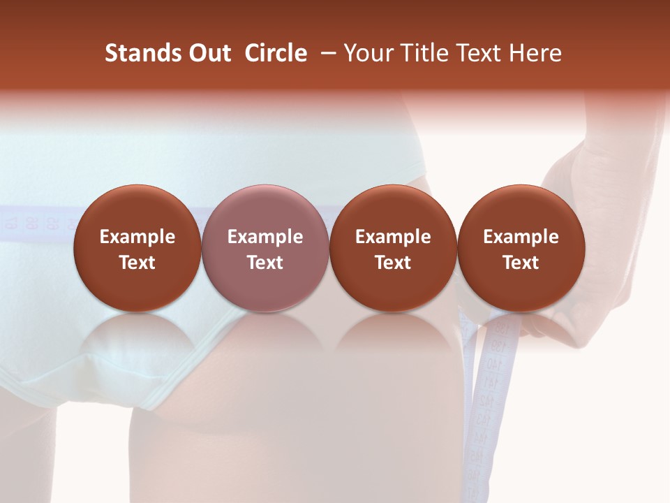 Rear Measurement Underwear PowerPoint Template