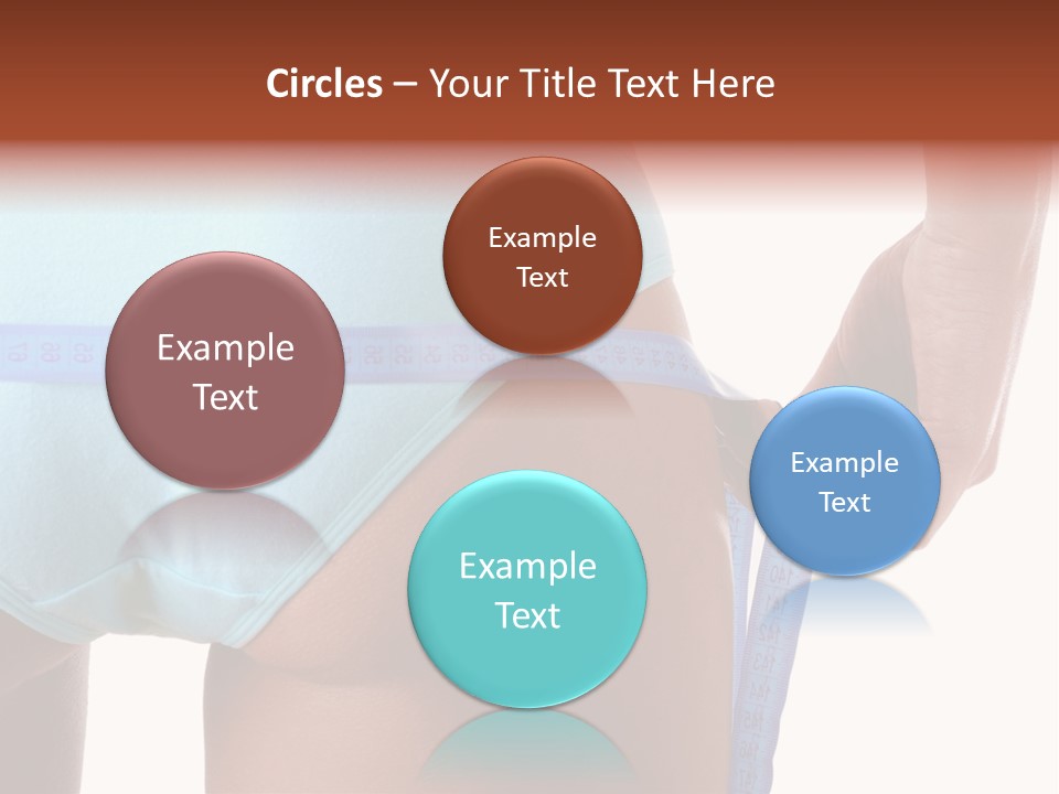 Rear Measurement Underwear PowerPoint Template