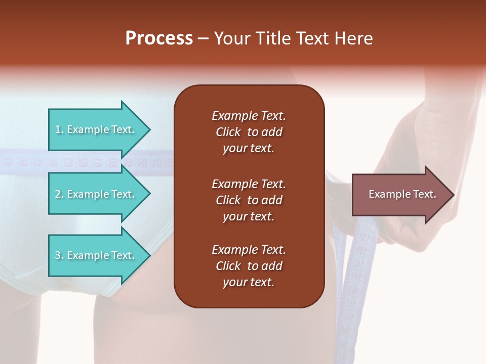 Rear Measurement Underwear PowerPoint Template