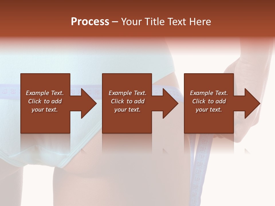 Rear Measurement Underwear PowerPoint Template