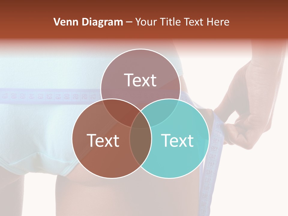 Rear Measurement Underwear PowerPoint Template