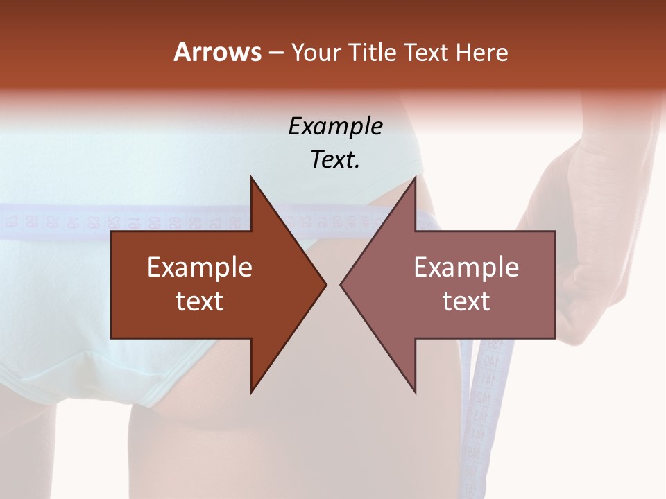 Rear Measurement Underwear PowerPoint Template