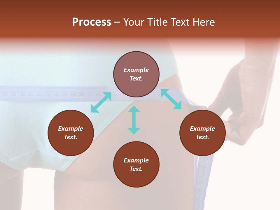 Rear Measurement Underwear PowerPoint Template