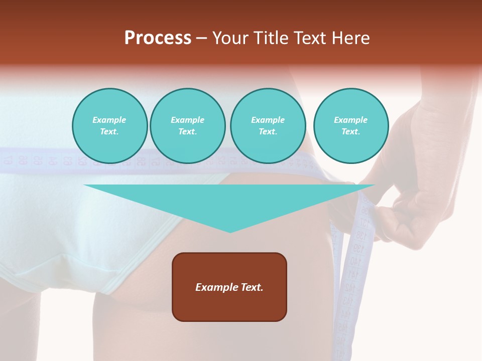 Rear Measurement Underwear PowerPoint Template
