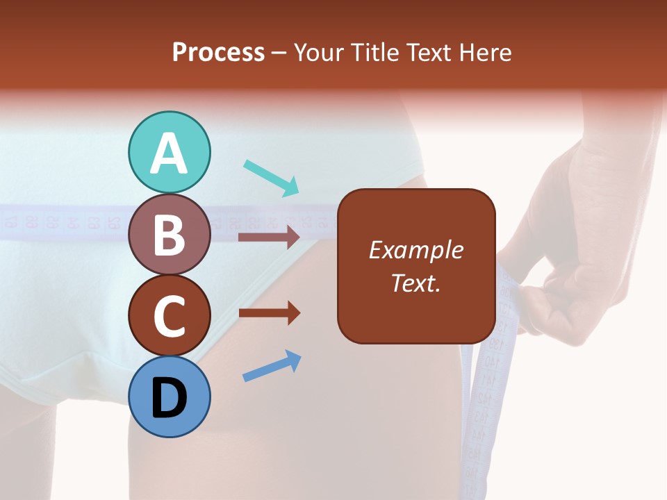 Rear Measurement Underwear PowerPoint Template