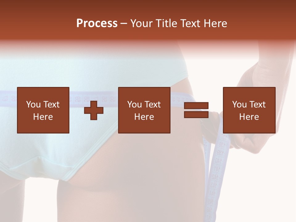 Rear Measurement Underwear PowerPoint Template