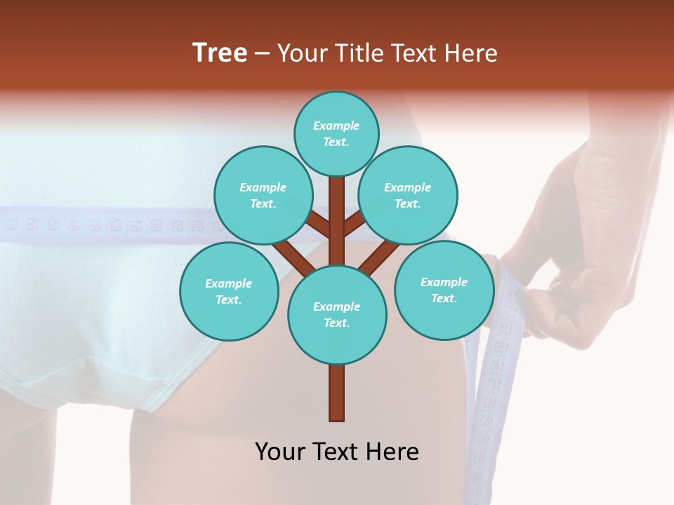 Rear Measurement Underwear PowerPoint Template