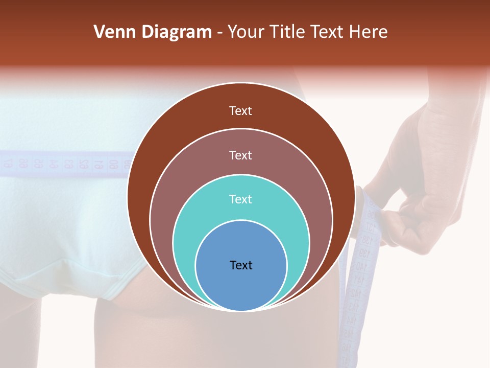 Rear Measurement Underwear PowerPoint Template