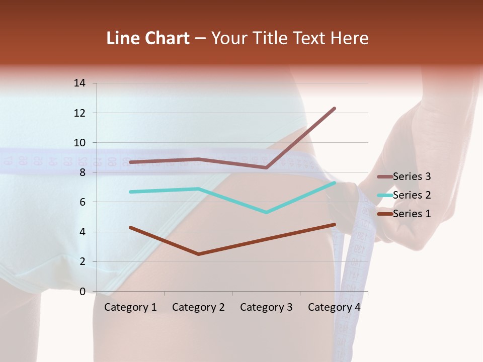 Rear Measurement Underwear PowerPoint Template