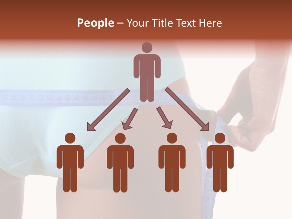 Rear Measurement Underwear PowerPoint Template
